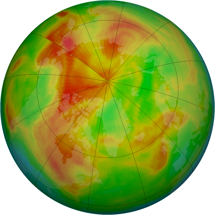 Arctic ozone map for 30 April 2002